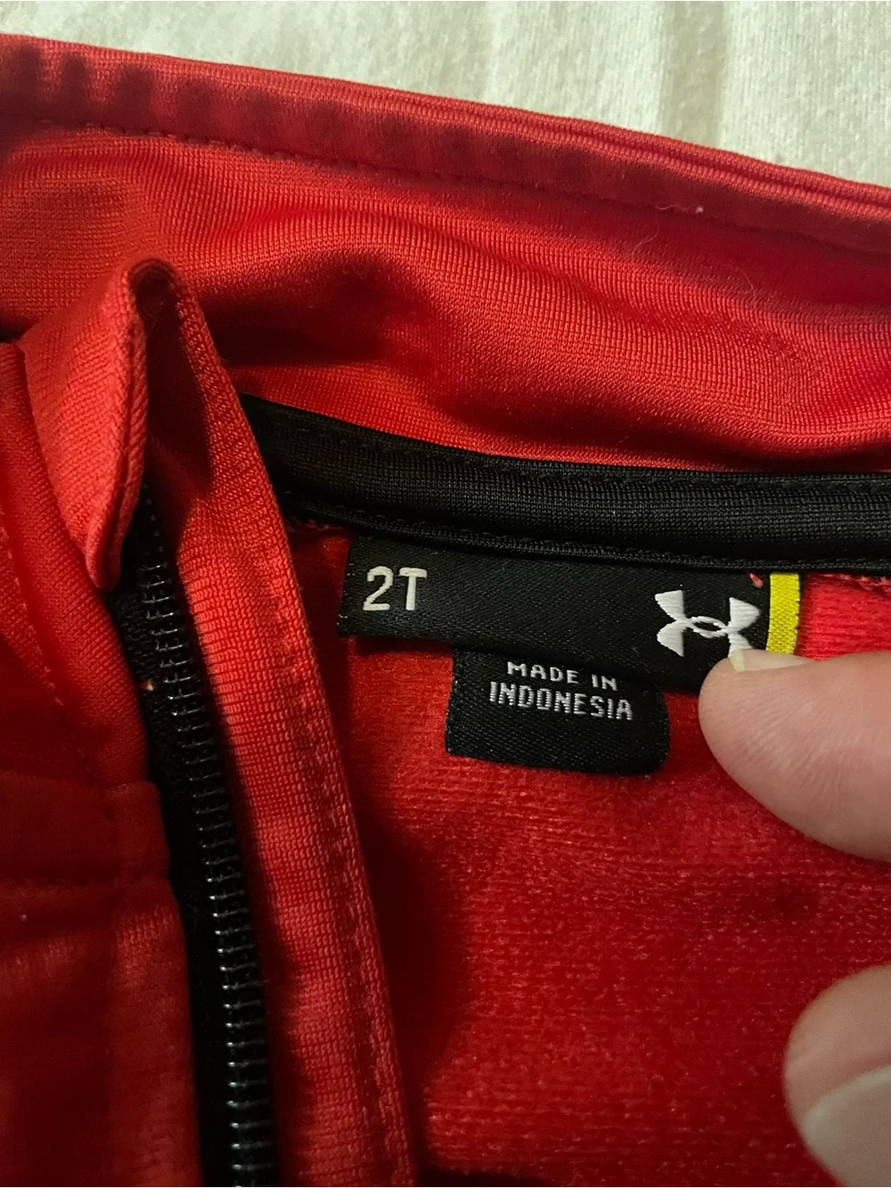 Under Armour Kids Red Jacket with Black Accents